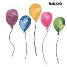 Aquarell Ballon Clipart Geburtstag Party Clipart Grafiken Etsy Balloon Art Balloon Clipart Balloons
