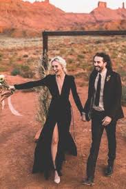 Simple But Elegant Black Wedding Dress With Sleeves Bohoweddingdress Simplewedingdress Black Wedding Dresses Black Wedding Wedding Dress Long Sleeve