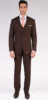 Discover men's three piece suits at asos. The Landon Classic Brown 3 Piece Suit An Essential Classic Three Piece Suit For The Modern Man This Brown Suit In Wool Is Ve 3 Piece Suits Suits Custom Suit