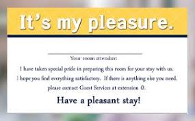 Housekeeping Cards Your Housekeeping Staff Works Very Diligently To Ensure A Perfect Room Let Them Express It Housekeeping Hotel Housekeeping Hotel Marketing