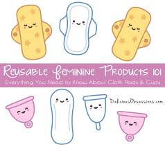 Switching to reusable washable cloth menstrual pads can potentially decrease period discomfort, skin irritation, yeast infections, and menstrual flow (for shorter periods). Reusable Feminine Products 101 Everything You Need To Know About Cloth Pads And Menstrual Cups Delicious Obsessions Real Food Gluten Free Paleo Recipes Natural Living Info