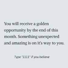 You Will Receive A Golden Opportunity By The End Of This Month Manifestation Quotes Cool Words Affirmations