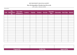 All fire extinguishers are required by law to be properly inspected, tested and maintained. Fire Extinguisher Inspection Log Printable Fire Extinguisher Checklist Free Download Office Fire Safety