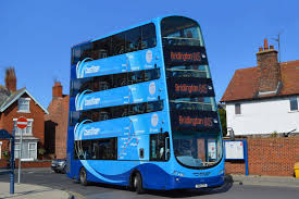 Five electric double decker for first bus. New Quad Decker Coastliner To Be Trialed In Filey Scarborough And Whitby Filey