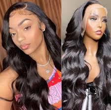 13*4 HD Transparent Lace Front Wigs pre plucked with baby hair 180% density  huma