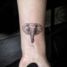 In many cultures, elephants are the ultimate sign of good luck, and in others, they symbolize power, strength, and prosperity. Dotwork Elephant Head Tattoo Design For Wrist