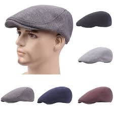 Men's Newsboy Gatsby Ivy Hat Baker Breathable Mesh Flat Cabbie Beret Driver  Cap