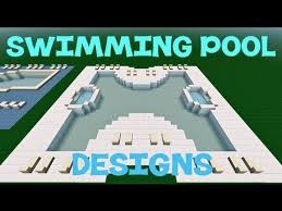 Minecraft Tutorial Building A Swimming Pool 1 Youtube Pool Pool Landscaping Swimming Pool Designs
