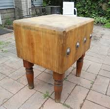 Find butchers block table from a vast selection of kitchen carts. Antique Vintage Butcher Block Table Kitchen Island Michigan Maple Block Co 1937 456729152