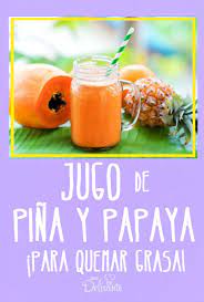 Jugo De Pina Con Papaya Para Bajar De Peso