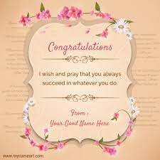 Explore professionally designed congratulation card templates to get you inspired, then choose one to remix and customize. Congratulations Quotes Sayings With Your Name Create