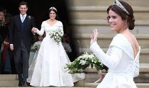 The wedding was broadcast live on itv in a special extended version of this morning and. Princess Eugenie Wedding Dress First Pictures Of The Royal Wedding Dress Express Co Uk