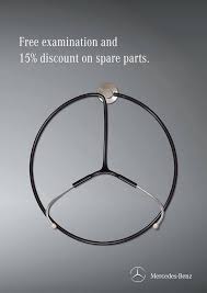 Free Examination And 15 Discount On Spare Parts Mercedesbenz Ad Ads Creative Print Ads Print Advertising