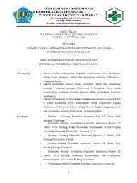 Menjaga kebersihan ruangan rawat inap. 2 3 1 2 Sk Uraian Tugas Tanggung Jawab Dan Wewenang Petugas Puskesmas I Denpasar Barat