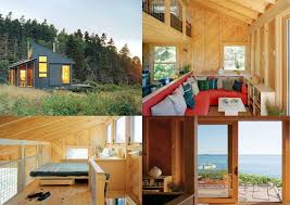 Situated On A Tiny Sleeve Of Rock Tucked Close To The Water A Small Solar Electric Panel Mounted To The Southern Facing Roof Fee Tiny House Remodel House Home