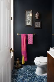 The trend of contemporary bathroom designs is scaled down, minimalist, highlighting warm, earthy tones. Interiors Black Walls Bathroom Design Cozy House