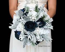 Brides love blue shades especially the navy blue color, which has been the top wedding color for several years. Marine Blue Wedding Flowers Wedding Hair Flowers Blue Wedding Bouquet Bridal Bouqet