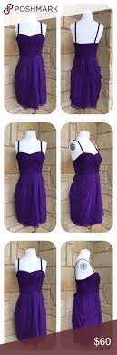 J Crew Purple Silk Spaghetti Strap Cocktail Dress Purple Silk Crew Dress Spaghetti Strap