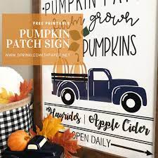 Pumpkin Patch Sign Free Printable Sprinkled With Paper Pumpkin Patch Sign Pumpkin Printable Free Fall Printables