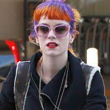There are only two things to consider. Lily Allen Sports Orange And Purple Hair As She Arrives In Los Angeles Mirror Online