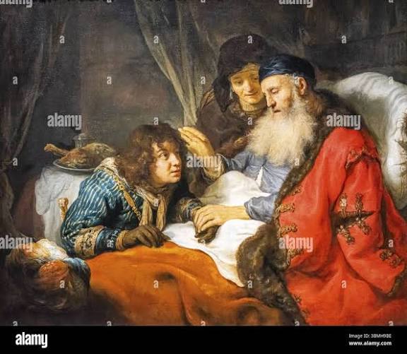Isaac blessing jacob hi-res stock photography and images - Alamy