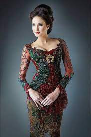 Dress brokat melingkar dada sumber: Kebaya Made In Indonesian Model Kebaya Model Kebaya Modern Batik Fashion