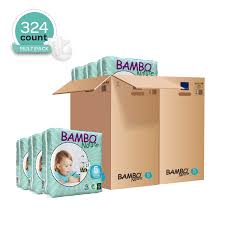 Details About Bambo Nature Baby Diapers Classic Size 5 26 49 Lbs 324 Count