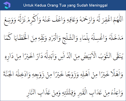Doa Orang Meninggal Perempuan