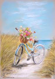 Bike Velosiped Sanatsal Resimler Tuval Resimleri Tablolar