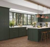 RTA Slim Green Shaker Kitchen Cabinets | Buy Wholesale Cabinets