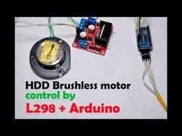 Run Brushless Motor By Arduino L298 Arduino Motor Robot Motors