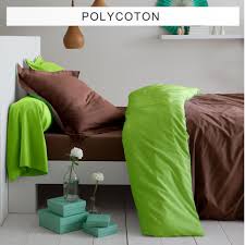 Housse de couette anis en coton 240x260. Housse De Couette Polycoton Tertio Chocolat Vert Anis 3 Suisses