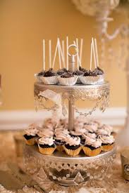 Twenties inspired wedding dresses harken the era of flappers, the great gatsby and the celebratory spirit of the early 20th century. Vintage Wedding Cupcakes
