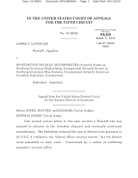 IN THE UNITED STATES COURT OF APPEALS FOR THE FIFTH CIRCUIT