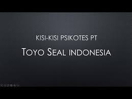 We did not find results for: Kisi Kisi Psikotes Pt Toyo Seal Indonesia Youtube