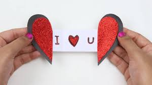 How to make pop up heart card. Ezzy Crafts Diy Diy Heart Shape I Love You Pop Up Card Handmade I U Craft For Anniversary Valentine Facebook
