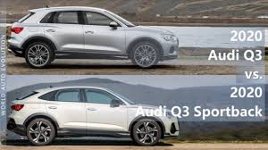 *prices shown on pages with general vehicle information, such as the model page, build & price, are from the corporate site, audi.ca and are therefore msrp (manufacturer's suggested retail price), and are for information only. 2020 Audi Q3 Vs 2020 Audi Q3 Sportback Technical Comparison Youtube