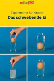 Die versuche können mit einfachen zutaten durchgeführt werden, die jeder zuhause hat. Lernen Mit Spass Experimente Fur Kleine Forscher Das Schwebende Ei Mytoys Blog Experimente Kinder Experiment Experiment Grundschule