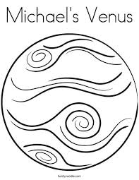 Michael S Venus Coloring Page Twisty Noodle Planet Coloring Pages Solar System Coloring Pages Planet Colors