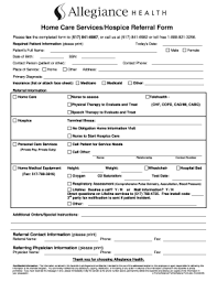 Our staff are well trained, experienced professionals. Home Health Referral Form Fill Out And Sign Printable Pdf Template Signnow