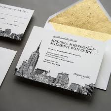 New New York City Skyline Wedding Invitation Wedding Invitations Nyc Skyline Wedding City Wedding Invitations