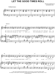 Shirley Lee Let The Good Times Roll Sheet Music In F Major Download Print Sku Mn0042902