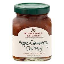 Add the stuffing mix, 1 1/2 teaspoons sage, 1 1/2 cups chicken stock, salt and pepper to taste, cranberries and egg. Save On Stonewall Kitchen Chutney Apple Cranberry Order Online Delivery Giant