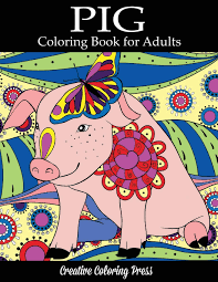 These coloring pages of pigs will also teach the children about different breeds of pigs. Amazon Com Pig Coloring Book Adult Coloring Book With Pretty Pig Designs Animal Coloring Books 9781947243422 Creative Coloring Adult Coloring Books Books