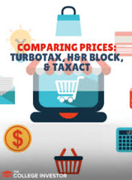 comparing prices of turbotax h r block and taxact 2019