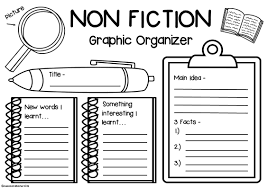 This Resource Includes 5 Different Worksheets 3 Graphic Organizers And 2 Book Reports For Analyzing Non F Graphic Organizers Book Response Informational Text