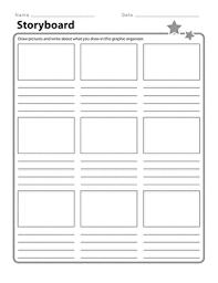 A storyboard template or storyboarding software is designed to make the process of assembling and sharing professional story boards easier. Storyboard Worksheet Education Com