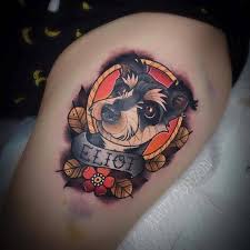 Pin By Christian On Tattoo Ideas Traditional Tattoo Dog Dog Portrait Tattoo Animal Tattoos