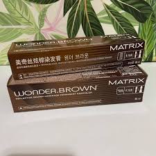 Use a hair color brush to dye your hair and always begin from the top. Matrix Wonder Brown Hair Color 90ml Beauty Personal Care Bath Body Hair Removal On Carousell