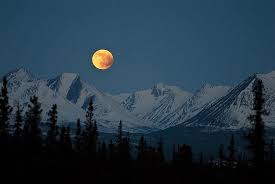 Der mond hat sich eine woche nach vollmond (oder 3 wochen nach neumond) um 3/4 auf der. Berge Nacht Vollmond Landschaft Himmel Schnee Baume Wildnis Licht Mond Draussen Pikist